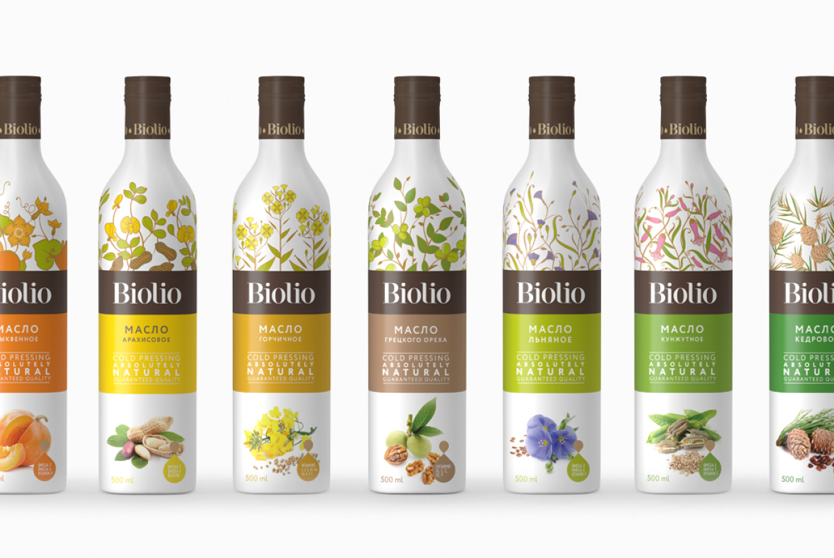 Адаптация дизайна упаковки бренда Biolio на другие вкусы 