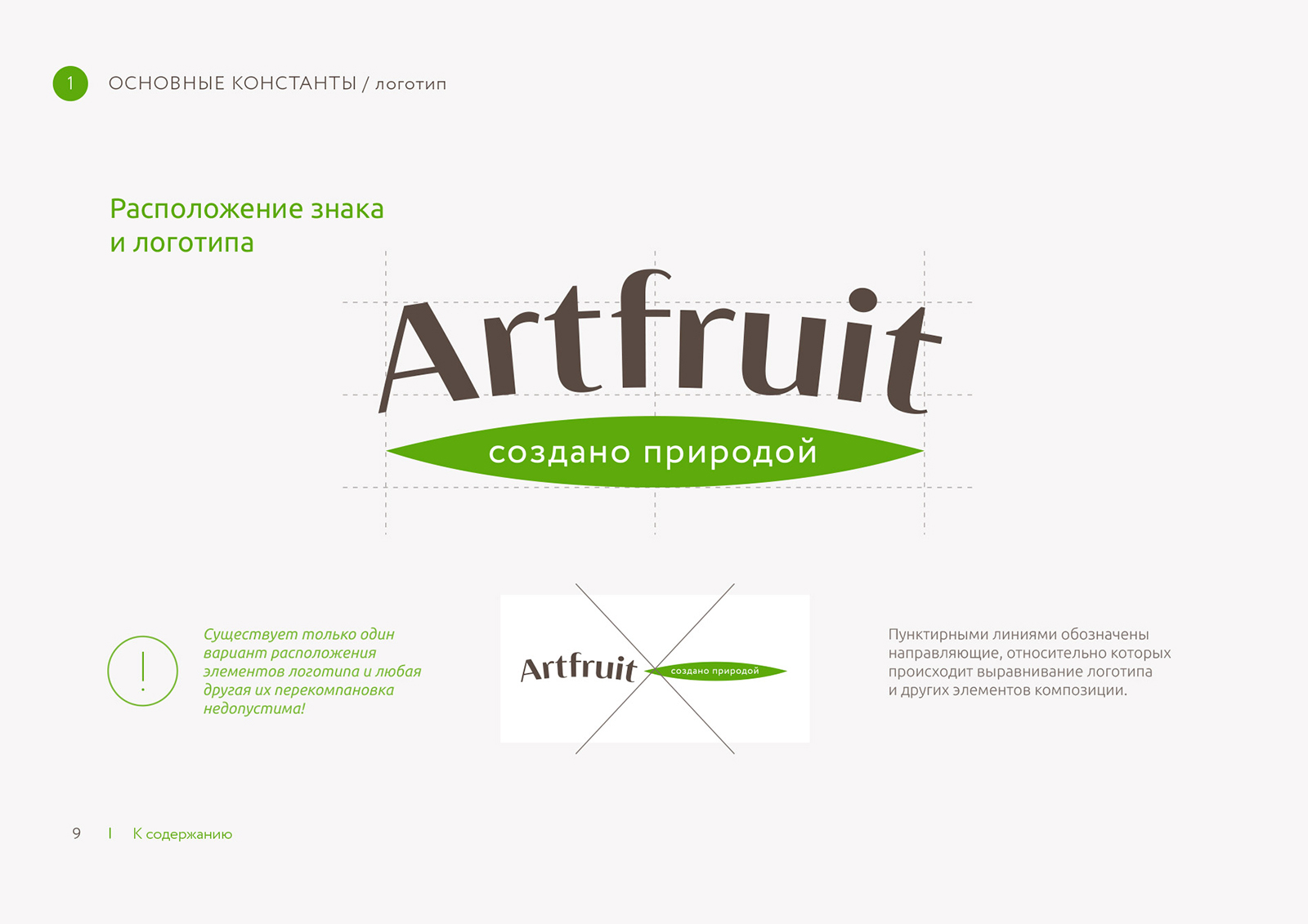 Оснвоные константы Artfruit