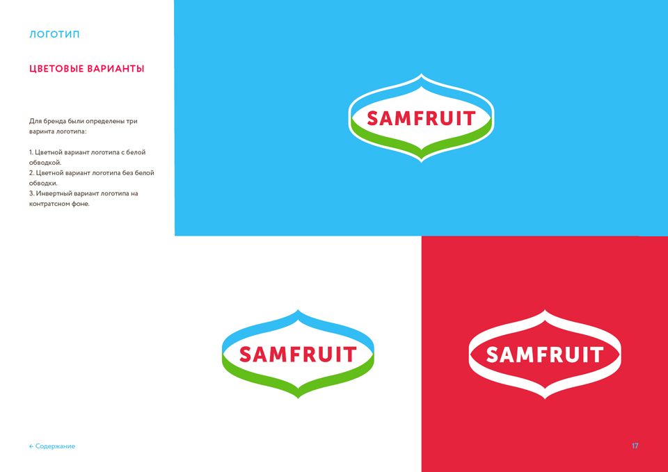 Построение логотипа SAMFRUIT