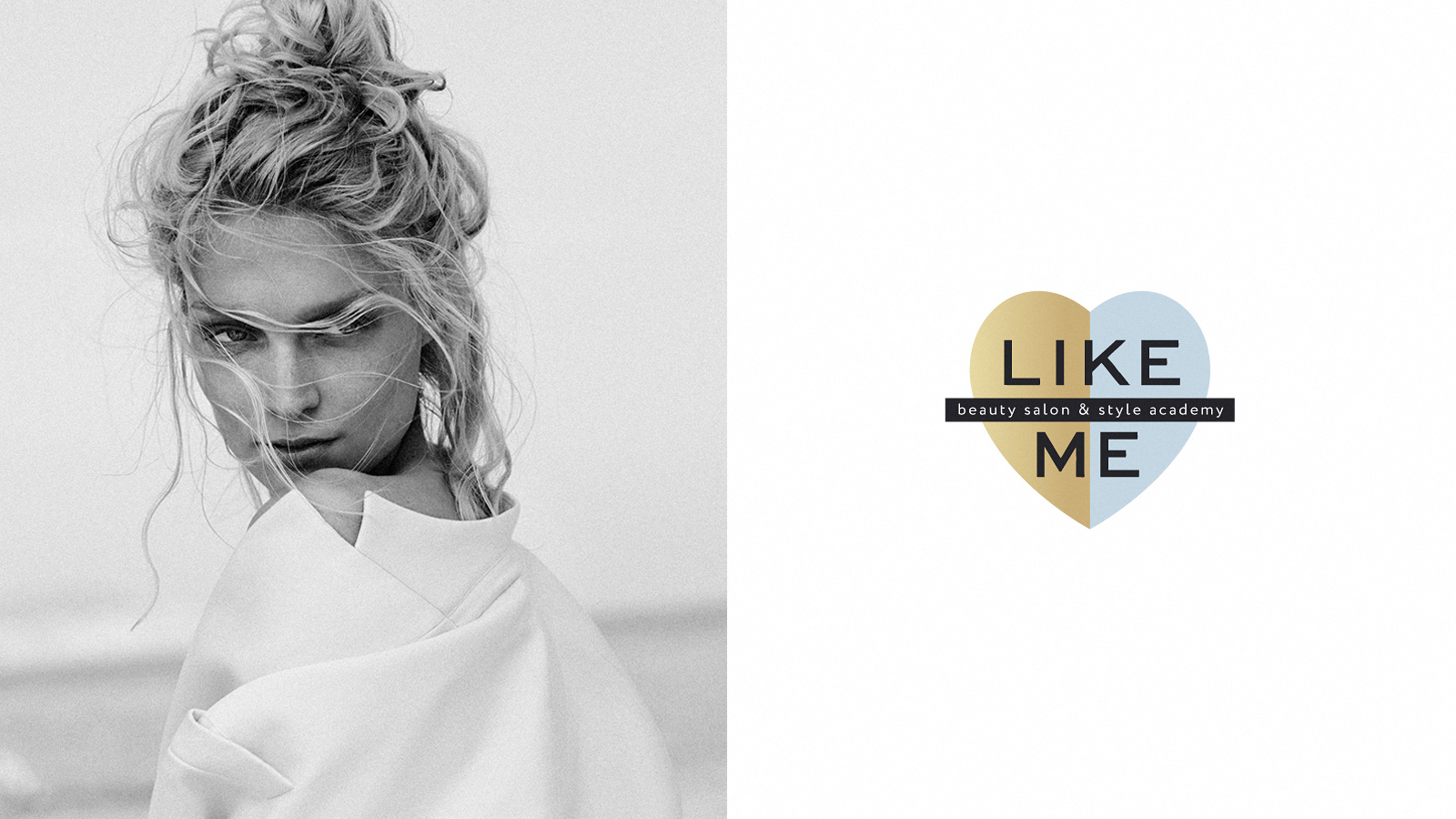 Разработка логотипа салона красоты Like Me