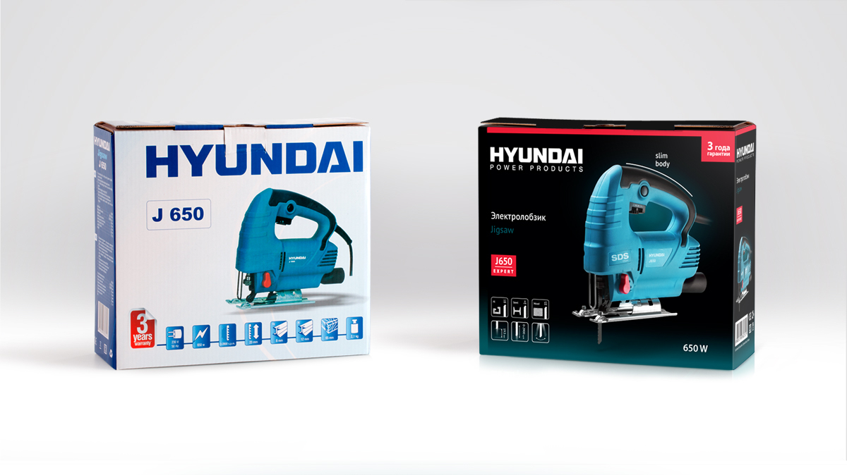 Дизайн упаковки HYUNDAI: до и после